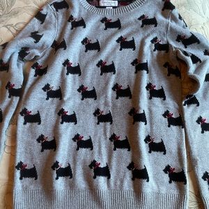 Ladies Charter Club Scottie Sweater - Size Petite
